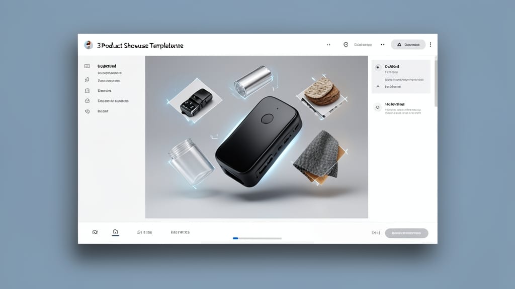 3D Product Showcase Presentation Template