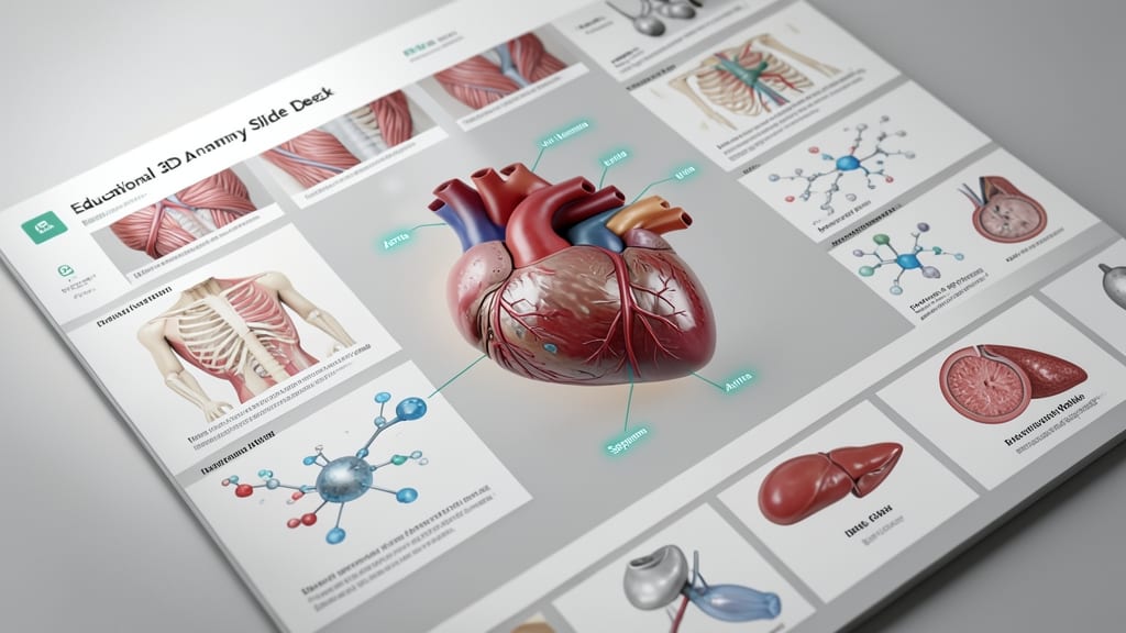 Educational 3D Anatomy Slide Deck