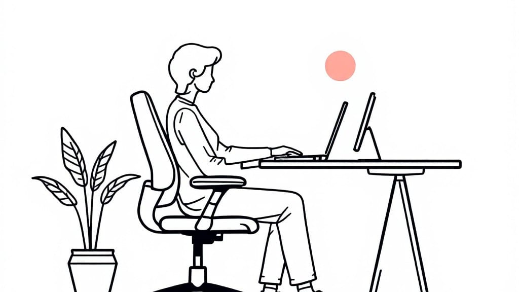 How to Set up Ergonomic Workstation: Pain-Free Posture in 10 Minutes